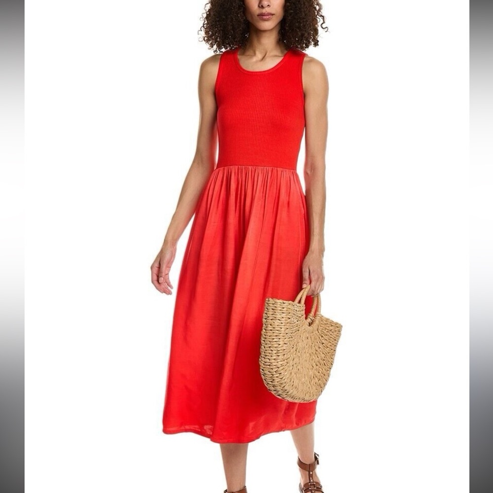 Anthropologie Sundry Sleeveless Mixed Media Sundress S
